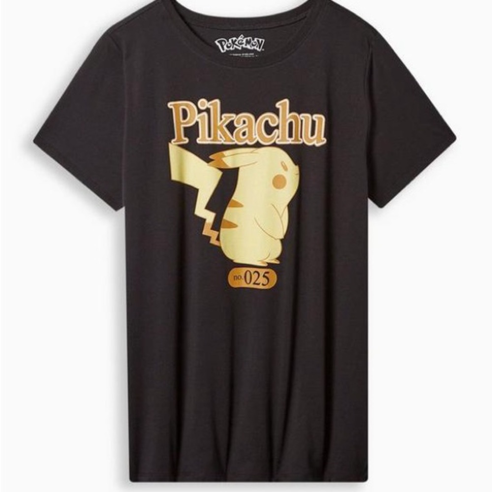 Torrid Pokemon Pikachu Classic Fit Cotton Crew Top